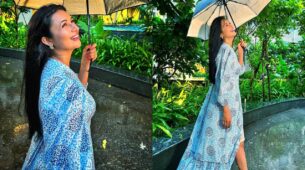 Kal shaam ki baarish: Divyanka Tripathi enjoys getting wet in Mumbai rains, see happy moment