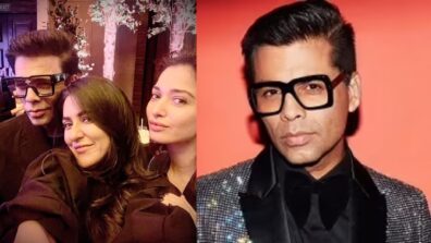 Karan Johar gives ‘pouting’ lessons to Tamannaah Bhatia and Mini Mathur, spotted twinning in black in viral selfie