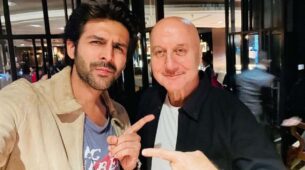 Kartik Aaryan thanks Anupam Kher for sharing ‘superstar’ selfie with him, calls him an ‘inspiration’