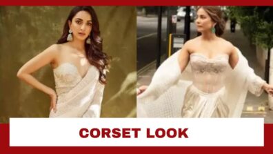 Kiara Advani To Hina Khan: Bollywood Babes Slaying The Corset Look With Most Unique Blouse Design