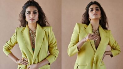 Keerthy Suresh Sporting In A Bold Green Blazer-Suit And Heavy Jewellery: See Pics