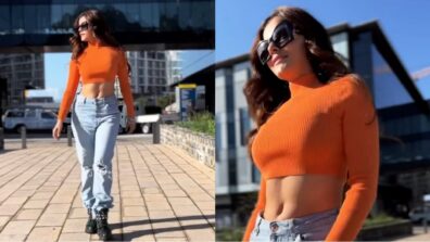 Khatron Ke Khiladi 12: Rubina Dilaik flaunts sensuous abs in orange crop top from South Africa, video goes viral