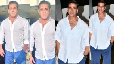 Khiladi Akshay Kumar And Dabangg Salman Khan Spotted Twinning In White