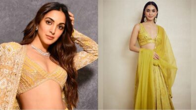 Kiara Advani Oozes Like Bomb In Monika Nidhii Yellow Lehenga