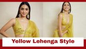 Kiara Advani Sizzles In This Yellow Mirror-Worked Lehenga; See Pics
