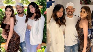 KKK 11 Reunion: ‘Spicy girls’ Nikki Tamboli and Sana Makbul reunite with Arjun Bijlani, see viral pics