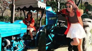 KKK 12: Sriti Jha enjoys driving tractor in South Africa, pic goes viral