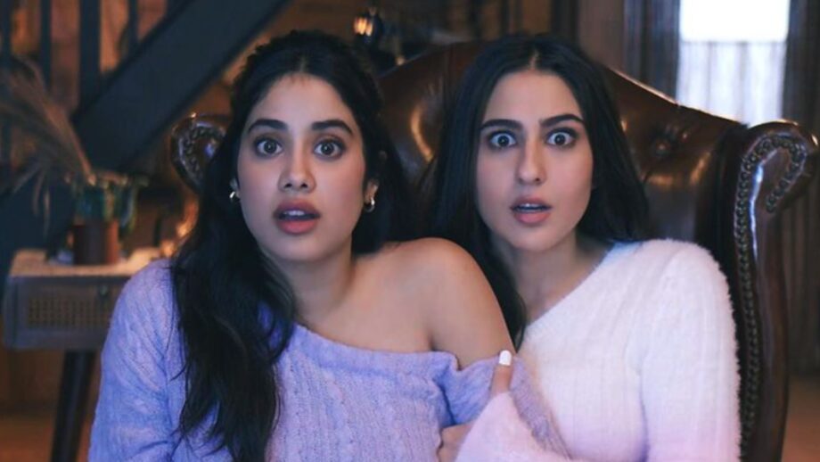 "Ko-Actors" : Sara Ali Khan And Janhvi Kapoor Seem Terrified In The First Look Of A New Project 679279