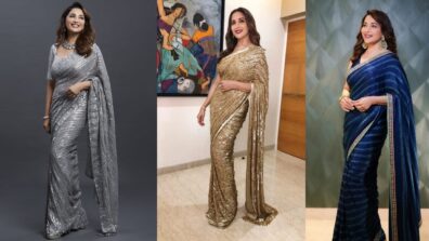 Most Recommended Sarees From Madhuri Dixit’s Closet For Your Big Wedding Day