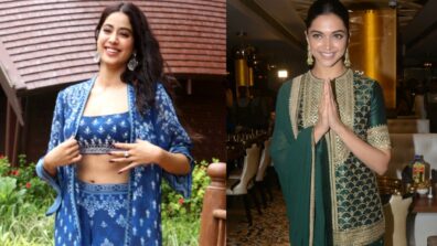 Most recommended Sharara suits for Ganesh Chaturthi by actresses from Janhvi Kapoor to Deepika Padukone