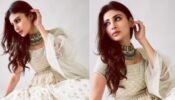 Mouni Roy Looks Ethereal In Her White Anarkali With Heavy Neckpiece