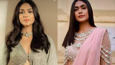 Mrunal Thakur Sizzles Hottest Blouse Designs Like Queen