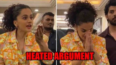 Mujhse tameez se baat kijiye…: Taapsee Pannu gets into a heated argument with paparazzi, watch video