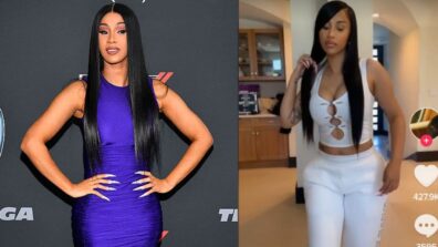 “My Hair No tape-ins,” Cardi B flaunting her straight hairstyle