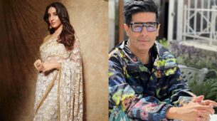 Nora Fatehi is a sight to behold in transparent golden saree, designer Manish Malhotra calls her ‘beautiful’