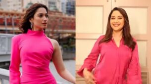 Pink n Pretty: Madhuri Dixit and Tamannaah Bhatia keep it surreal in their exquisite staples