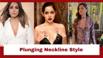 Plunging Neckline Fashion With Uorfi Javed, Rubina Dilaik And Hina Khan