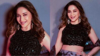 Pretty As Always: Madhuri Dixit goes bomber in designer lehenga choli, pictures inside