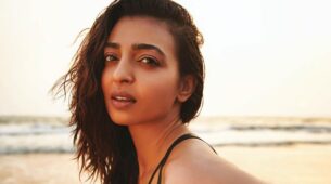Radhika Apte Looks Hot And Chic In Black Sheer Cut-out Bikini For Magazine Photoshoot