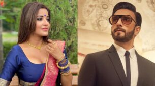 Ranveer Singh ‘mans up’ in black suit and white shirt, looks dapper and impresses Bhojpuri actress Monalisa
