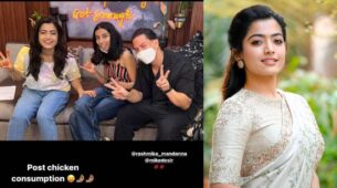 Rashmika Mandanna can’t control happiness after enjoying yummy chicken, spotted hanging out with besties