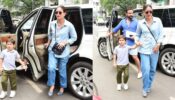 Saif Ali Khan With Wifey Kareena Kapoor Khan, And Elder Son Taimur Ali Khan, All dressed In Shades Of blue for Sunday lunch: See Pics