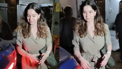 Sara Tendulkar Was Spotted Rocking The Olive Green Dress With Green Tote Bag