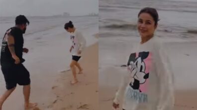 Shehnaaz Gill Enjoying At The Beach With Her Brother Shehbaz Badesha And Shares A Cute Video: Take A Look