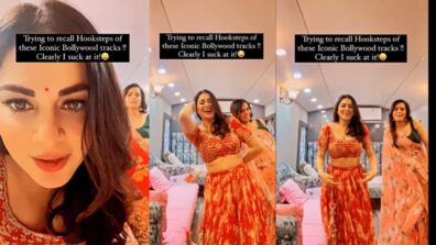 Shraddha Arya aces Bollywood songs hook step on sets, see video