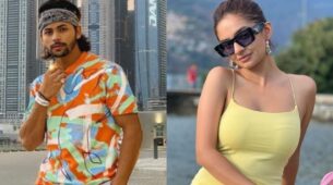 Siddharth Nigam poses from Downtown Dubai, Anushka Sen says, “put my name in yellow hearts…”