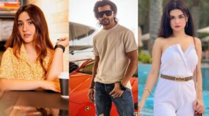 Siddharth Nigam poses with swanky red Ferrari in Dubai, Avneet and Ashnoor Kaur love it
