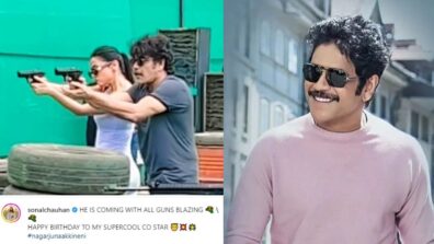 Sonal Chauhan Wishes Megastar’s Nagarjuna On His 62nd Birthday, Shares A Super Cool Clip From Their Weapon Training Session: Check Out