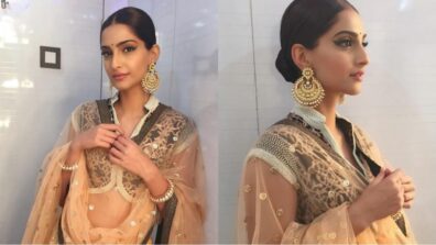 Sonam Kapoor flaunts timeless ‘pregnancy glow’ in golden transparent outfit, fans can’t stop crushing