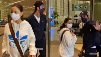 Soon-To-Be-Parents Alia Bhatt And Ranbir Kapoor Papped At The Airport: Check Out