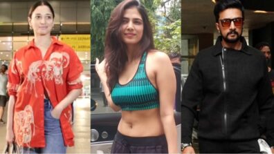 South Celebs Spotted: Tamannaah Bhatia, Malavika Mohanan, And Sudeep Kiccha Get Clicked By Paparazzi In Classy Attire