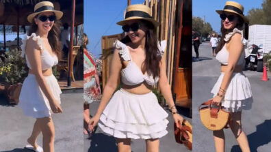 Style Your Vacation Look Like Hansika Motwani’s White Skirt Top, Check Out Her Look