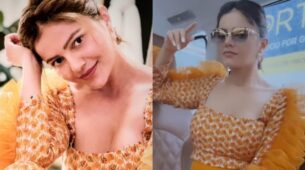 Summer Perfect: Rubina Dilaik is beauty personified in an orange floral co-Ord set