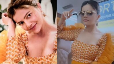 Summer Perfect: Rubina Dilaik is beauty personified in an orange floral co-Ord set