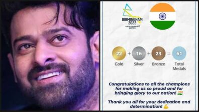 Superstar Prabhas congratulates all Indian winners of Commonwealth Games 2022, says, “thank you all…”