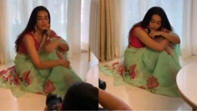 Surbhi Jyoti gets beautiful photoshoot done in saree, see viral BTS footage