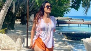 Surbhi Jyoti is sunshine on the beach