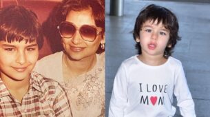 Taimur Ali Khan Resembling Saif Ali Khan In Childhood Pics With Sharmila Tagore