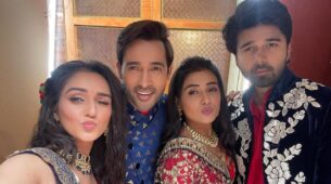 Tanya Sharma shared an offscreen selfie with co-stars Avinash Mukherjee, Karan Sharma, and Radhika Muthukumar
