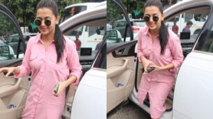 Tejasswi Prakash painted the city pink with her Pink shirt dress