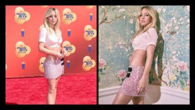 The Time When Sydney Sweeney Went Viral Overnight Wearing Her Pink Shimmery Mini Skirt