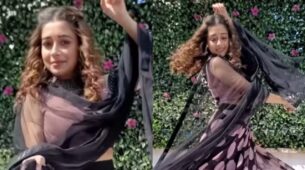 Tina Dutta looks dreamy in sheer designer lehenga choli, sends ‘Janmashtami’ wishes to fans