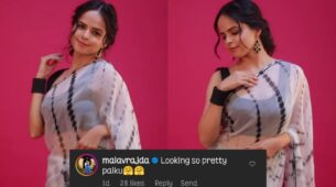 TMKOC actress Palak Sindhwani aka Sonu Bhide looks blazing hot in white transparent saree, director Malav Rajda comments