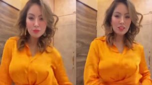 TMKOC diva Munmun Dutta is enjoying shenanigans in orange, see viral dance video