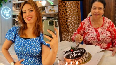 TMKOC diva Munmun Dutta slays in mirror selfies, gets ‘broken’ birthday cake for mother