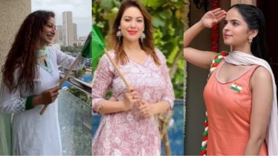 TMKOC divas Sunayana Fozdar, Munmun Dutta and Palak Sindhwani celebrate Independence Day, fans invigorated